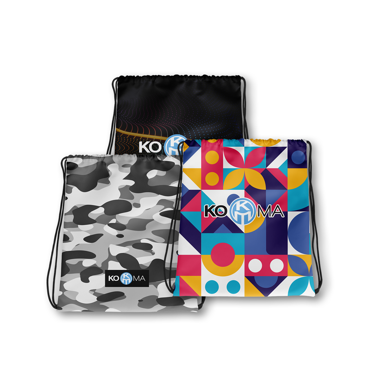 KOMA Limited Edition Drawstring bags